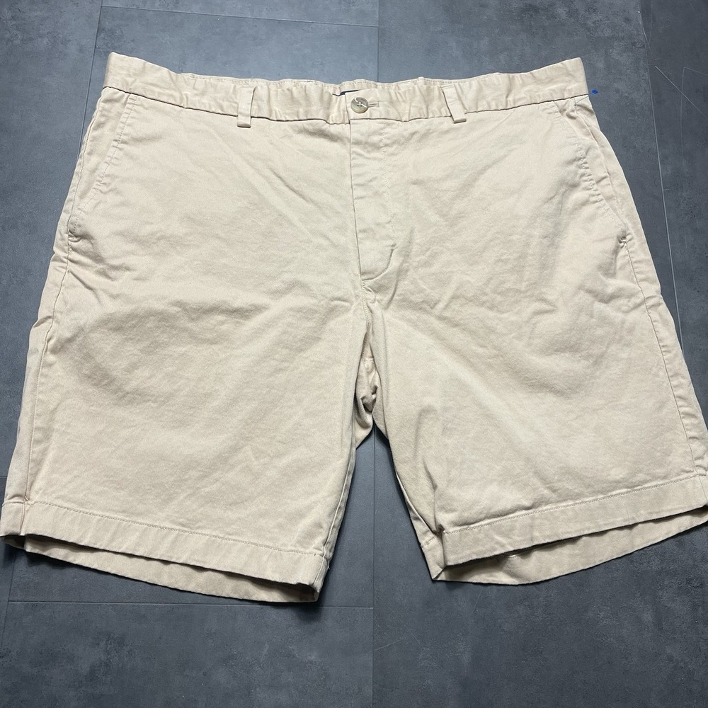 Mens BRITISH KHAKI Chino Above Knee Shorts Size 40 F-152